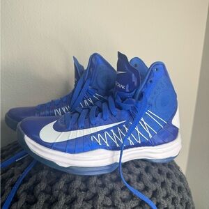 Nike Blue Mesh Hyperdunk Basketball Shoes